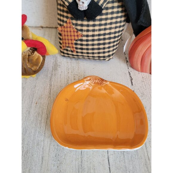 Cat witch turkey Pumpkin trinket Halloween Thanksgiving home decor set - Picture 2 of 5